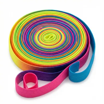 Produktbild von PRECORN Gummitwist Kinder – 6 m Regenbogen Hüpfgummi – Indoor/Outdoor – Gartenspiele – Geschenk Mädchen & Jungen – Weihnachten, Ostern, Geburtstag