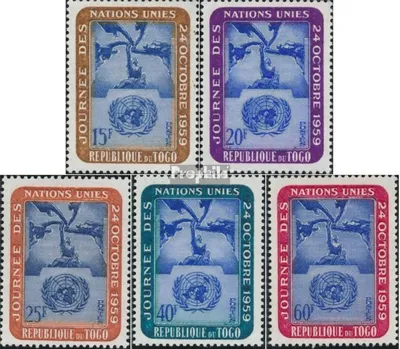 Produktbild von Briefmarken Togo 1959 Mi 271-275 (kompl.Ausg.) postfrisch UNO