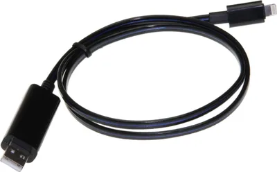 Produktbild von LED Ladekabel Datenkabel Kabel schwarz passend für iPhone 5 6 iPad mini 3 4