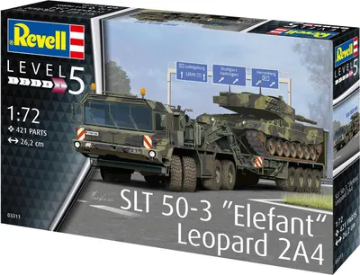 Produktbild von Revell REV-03311 SLT 50-3" Elefant und Leopard 2A4, 1:72 Toys, 12 Jahre to 99 Jahre, farbig
