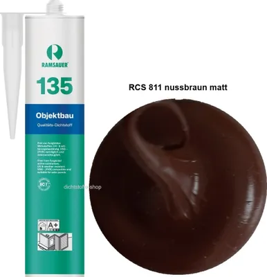 Produktbild von Ramsauer 135 Objektbau Silikondichtstoff 310ml Kartusche RCS 811 nussbraun MATT