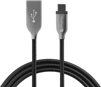 Image de Câble de données USB FERRUMCord FlipPlug Type-C, 1 m, câble de recharge USB Type-C, noir