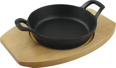 Produktbild von PARILLA Untersetzer für runde Servierpfanne, Aussparungen Duchmesser: 13,5 und 15 cm, Holz