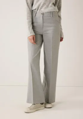 Produktbild von MORE & MORE Flanell Wide Leg Pan 0717 silvergrey 42
