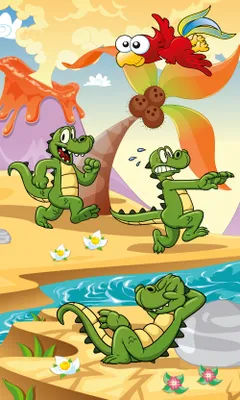 Produktbild von Fototapete - Crocodiles 150x250cm - Vliestapete