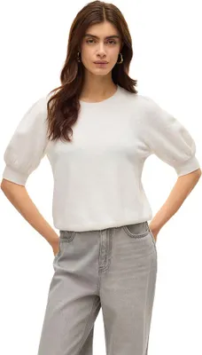 Produktbild von Vero Moda Doffy 2/4 Kurzarm-pullover Weiß S Damen Weiß S