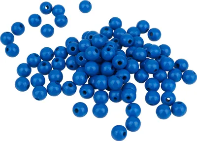 Produktbild von Holzperlen, Ø 8 mm, 85 Stück Blau