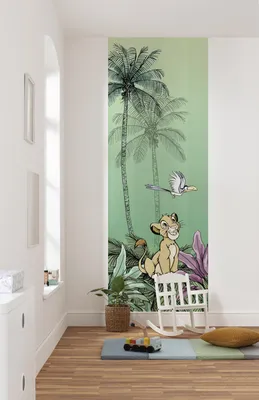 Produktbild von Komar Vlies Fototapete "Jungle Simba" - Größe: 100 x 280 cm (Breite x Höhe), 2 Bahnen