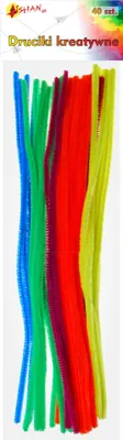 Zdjęcie produktu dla Druciki kreatywne mix kolorów neonowe 40 szt 30 cm Shan
