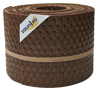 Produktbild von Sichtschutzstreifen zaun|zu RATTAN 10x Einzelstreifen 2,55m für Doppelstabzaun Honigbraun 10x 2,55m