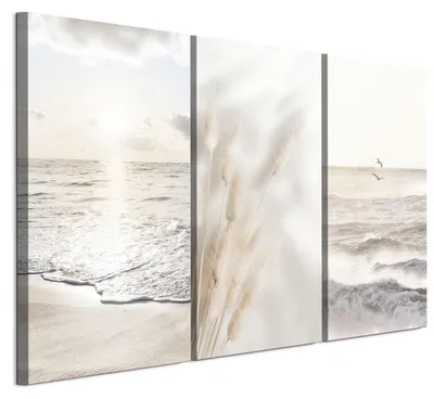 Image de LUMASOUL Tableau sur toile, motif nature, tableaux muraux cadre bois, Tableau Mural pour Salon & Chambre, 90x60 cm Boho