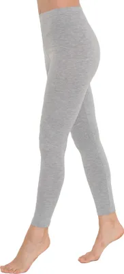Produktbild von OCERA Damen Lange Leggings aus atmungsaktiver Baumwolle mit hoher Taille,  Standard 100 , Grau - S
