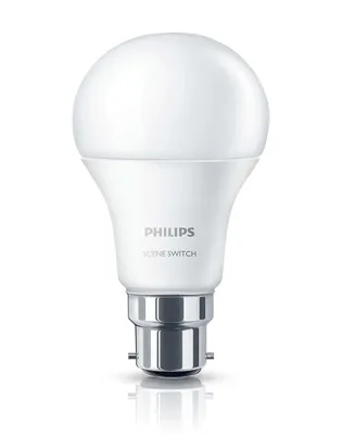 Produktbild von Philips 9 W (60 W), B22, Warmweiß, Kolbenform, 9 W, 60 W, E27, 806 lm, 15000 h, Warmweiß