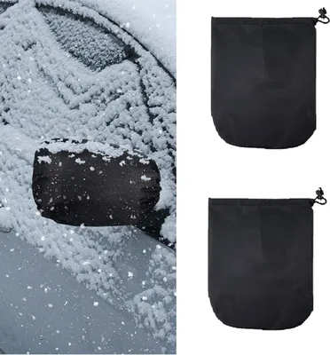 Produktbild von Auto Au?enspiegel Frostabdeckung,Seitenspiegel Schneedecke,Spiegel Frostschutz Abdeckung,33*27cm Autospiegel Schutzhš¹lle Schneeabdeckung,Seitenspiegelabdeckung fš¹r die Meisten Auto Au?enspiege,1Paar