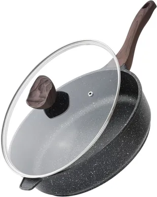 Produktbild von Bratpfanne 30 cm, mit Deckel, Induktion, PFOA-frei, Antihaftbeschichtung, für Küche