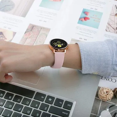 Produktbild von By Qubix passend für Garmin Venu 2 & 3 - Gummisportband -Rosa