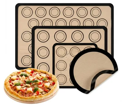 Backmatte aus Silikon, 4er Set, wiederverwendbar, hitzebeständig bis 250 °C