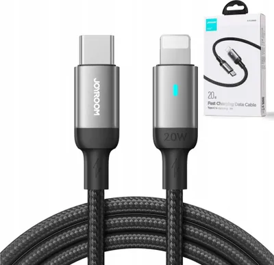 Immagine prodotto di Cavo Usb Lightning Tipo C 20W 1,2M Joyroom S-Cl020A10 (Czarny)