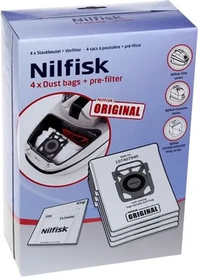 Immagine prodotto di Set di 4 sacchetti per aspirapolvere Nilfisk 107412688