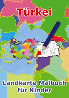 Produktbild von Türkei Landkarte Malbuch für Kinder