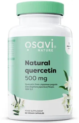 Productafbeelding van Quercetin 500 mg – 120 veganistische capsules – FlaviPure® – Gemaakt van Japanse Judasboom – Glutenvrij – Osavi