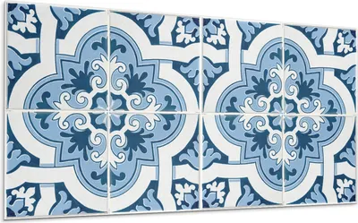 Produktbild von Fliesenmuster Mit Ornamenten – Selbstklebende Fliesen – Wandverkleidung – Wandpaneel – PVC Fliesen – Vinylflisen – PCV Flisen – Selbstklebend – Wanddeko –100 x 50 cm