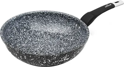 Image de Zilner WOK Aluminium 28cm Revêtement Granit Compatible Induction