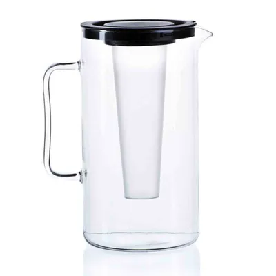Immagine prodotto di brocca in vetro 2500ml, inserto per ghiaccio PH e colino, colori diversi