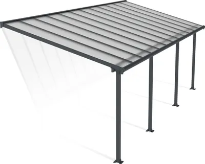 Obrázek produktu pro Palram - Hliníkový kryt terasy Canopia Olympia antracit 295x739x305 cm