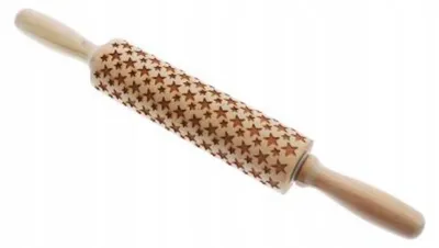 Obrázek produktu pro Domex Dřevěný Gravírovaný Váleček Kuchyňský 35cm