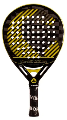 Produktbild von Black Mamba Vibor-a Evo Pro Schwarzer Padelschläger