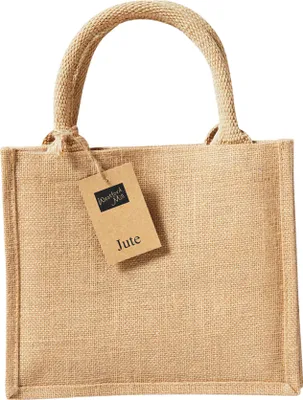 Image de Westford Mill - Sac cadeau, Mini, Jute RW9699 (Taille unique) (Naturel)