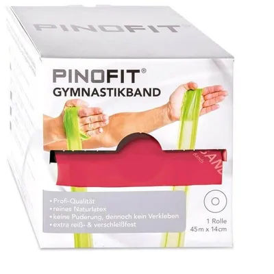 Produktbild von PINO Gymnastikband Fitnessband rot, mittlerer Widerstand
