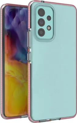 Produktbild von Spring Case Gelhülle mit buntem Rahmen für Samsung Galaxy A73 Hellrosa
