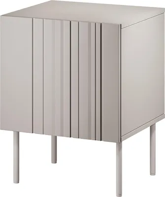 Image de Russinem - Table de chevet, 59x42x45h cm Beige, Tiroirs