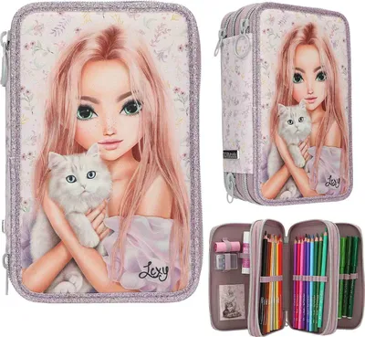 Produktbild von TopModel TOPModel 3 Fach Federtasche BLOOMING KITTY