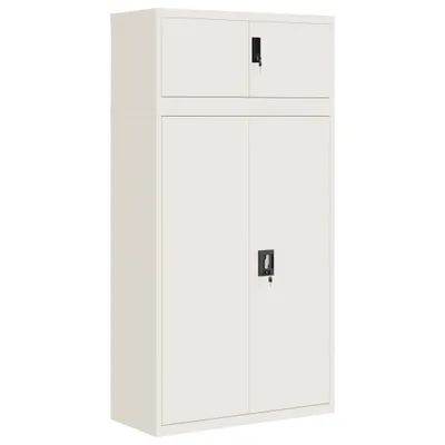 Produktbild von Aktenschrank Weiß 90x40x180 cm Stahl