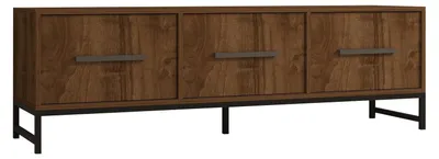 TV-Standard Walnuss-Optik 160x50x40 cm, Melamin, Wandmontage