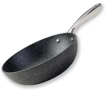 Produktbild von Fackelmann Antihaft-Wokpfanne Crossroad Ø 28 cm – Aus recyceltem Aluminium, alle Herdarten, Reinigung per Hand, Hitzebeständigkeit: +200 °C
