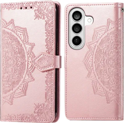 Zdjęcie produktu dla imoshion Mandala Bookcase dla Samsung Galaxy S26 – różowe złoto