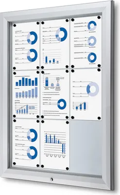 Produktbild von Showdown Displays Schaukasten Premium für Außen - 9x DIN A4
