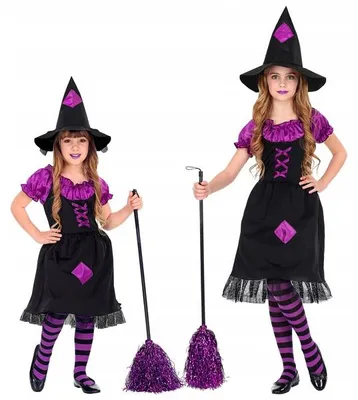 Produktbild von "HEXE" (Kleid mit Unterrock & Reifrock, Hut) - Größe: 116 cm / 4-5 Years