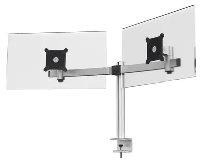 Produktbild von DURABLE Monitor Halterung PRO für 2 Monitore, 508523 silber