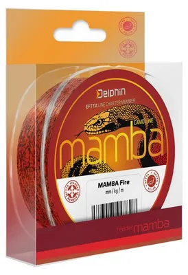 Obrázok produktu pre DELPHIN MAMBA Feeder, 300 m, 0,18 mm, 2,9 kg, červený, monofilný feederový vlasec, 101002767