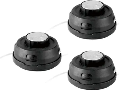 Produktbild von 3x Universal Trimmerkopf / Fadenkopf / Spulenkopf mit M10 Linksgewinde für die meisten Rasenmäher Rasentrimmer