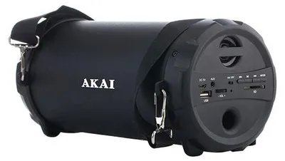 Image de Haut-parleur portable Akai ABTS-12C, radio FM, karaoké, noir