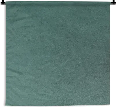 Produktbild von MuchoWow® Wandteppich Wandbehang Grün - Farbe - Wand 60x60 cm Tapisserie Dekoration Wandtuch - Dekorationen - Wand Decke