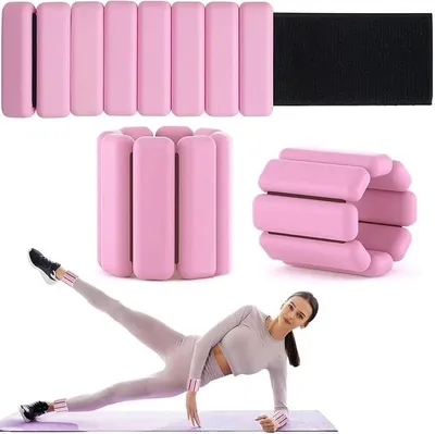 Produktbild von 2x Handgelenkgewichte Knöchelgewichte Set Gewichtsmanschetten für Fuß oder Handgelenk auf Bewegung Gehen Joggen Yoga Aerobic Pilates Gewicht Armband