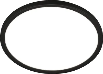 Immagine prodotto di Briloner Pulap Lampada da soffitto a LED, luce indiretta, piatta, protezione dagli spruzzi d'acqua IP44, luce bianca neutra, nero, Ø29 x 4 cm