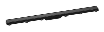 Produktbild von Hansgrohe RainDrain Match Duschrinne 1000 mm mit höhenverstellbaren Rahmen schwarz, 56041610